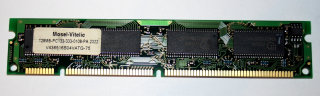 128 MB SD-RAM 168-pin PC-133U non-ECC CL3 Mosel Vitelic V436516S04VATG-75 Low Profil