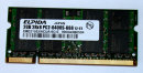 2 GB DDR2 RAM 200-pin SO-DIMM 2Rx8 PC2-6400S  Elpida...