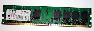 1 GB DDR2-RAM 240-pin PC2-6400U non-ECC Desktop-Memory Mushkin 991529   double-sided