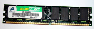 1 GB DDR2 RAM PC2-4200U nonECC  Corsair VS1GB533D2   double-sided