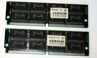 128 MB EDO-RAM (2 x 64 MB) 50 ns  einseitig mit 8 Chips bestückt (nur für PCs)