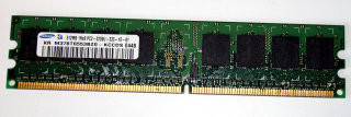 512 MB DDR2-RAM 240-pin 1Rx8 PC2-3200U non-ECC Samsung M378T6553BZ0-KCCDS