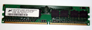 512 MB DDR2-RAM 240-pin 1Rx8 PC2-4200U non-ECC CL4  Micron MT8HTF6464AY-53EB8
