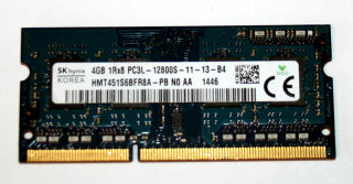 4 GB DDR3-RAM 204-pin SO-DIMM 1Rx8 PC3L-12800S   Hynix HMT451S6BFR8A-PB N0 AA