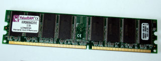 512 MB DDR-RAM PC-2100U non-ECC  Kingston KVR266X64C2/512 9905200