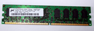 512 MB DDR2-RAM 240-pin 2Rx8 PC2-3200U non ECC  Micron MT16HTF6464AY-40EB2