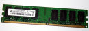 2 GB DDR2-RAM 2Rx8 PC2-5300U non-ECC Qimonda...