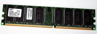 512 MB DDR-RAM PC-2700U non-ECC Samsung M368L6423DTL-CB3