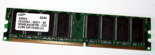 512 MB DDR-RAM 184-pin PC-3200U non-ECC Samsung M368L6423ETM-CCC
