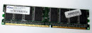 512 MB DDR-RAM 184-pin PC-3200U non-ECC  CL3   Elixir M2U51264DS88B1G-5T