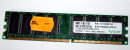 512 MB DDR-RAM 184-pin PC-2700U non-ECC CL2.5  Apacer P/N:77.10728.110