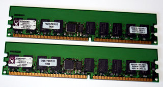 1 GB DDR-RAM (2 x 512 MB) PC-2100R Registered-ECC  Kingston KTM5037/1G