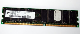 512 MB DDR-RAM 184-pin PC-2100R CL2.5 Registered-ECC Micron MT18VDDT6472G-265C3