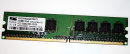 512 MB DDR2-RAM 240-pin 1Rx8 PC2-5300U non-ECC ProMOS...