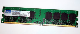 2 GB DDR2-RAM 240-pin PC2-6400U non-ECC Desktop-Memory Team TVDD2048M800
