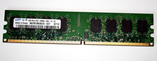 1 GB DDR2-RAM 2Rx8 PC2-6400U non-ECC  Samsung M378T2953EZ3-CE7