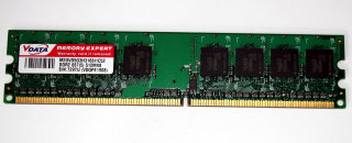 512 MB DDR2-RAM PC2-5300U non-ECC   VDATA M2GVD5G3H3166I1C52