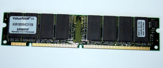 128 MB SD-RAM 168-pin PC-100U non-ECC  CL2   Kingston KVR100X64C2/128   9905121   single-sided
