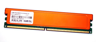 1 GB DDR2-RAM 240-pin PC2-6400U CL4  non-ECC 2.0V  GEIL GX21GB6400UX