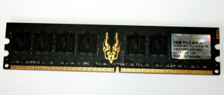 1 GB DDR2-RAM PC2-6400U non-ECC CL5  GEIL GB22GB6400C5DC   Black Dragon