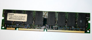 128 MB SD-RAM 168-pin PC-133U non-ECC  Siemens SIE1664133G07VA-TW-A4B16D