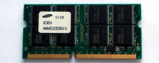 256 MB SO-DIMM 144-pin SD-RAM PC-100  Samsung M464S3323CN0-L1L geeignet für Intel BX-Chipset