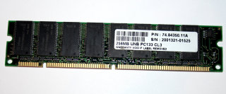 256 MB SD-RAM 168-pin PC-133U non-ECC CL3   Apacer 74.84350.11A