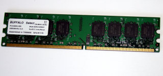 2 GB DDR2-RAM 240-pin PC2-6400U non-ECC CL5   Buffalo Select D2U800C-2G/BJ