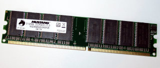 512 MB DDR-RAM PC-3200U non-ECC 184-pin  Mustang M20646453X6NS