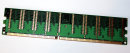 512 MB DDR-RAM PC-3200U non-ECC 184-pin  Mustang M20646453X6NS