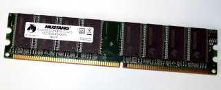 512 MB DDR-RAM 184-pin PC-3200U non-ECC  Mustang M20646454X6N