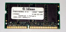 128 MB SO-DIMM 144-pin SD-RAM PC-100  CL2  Infineon HYS64V16220GDL-8-C2
