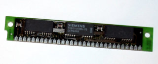 1 MB Simm 30-pin 3-Chip 70 ns 1Mx9 Parity 'Siemens HYM32200S-70'