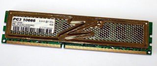4 GB DDR3 RAM PC3-10600U CL9 1.65V nonECC OCZ OCZ3PG1333LV4G Gold Series