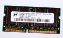 128 MB SO-DIMM PC-100 CL2 SD-RAM Laptop-Memory  Micron...