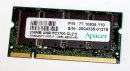 256 MB DDR RAM PC-2700S Laptop-Memory 200-pin 333 MHz  Apacer 77.10634.110