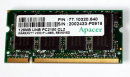 128 MB DDR RAM PC-2100S Laptop-Memory 200-pin 266 MHz  Apacer 77.10320.540