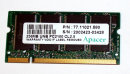 256 MB DDR RAM PC-2100S 200-pin SO-DIMM Laptop-Memory...