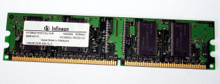 128 MB DDR-RAM 184-pin PC-3200U non-ECC  Infineon HYS64D16301GU-5-B