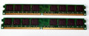 2 GB DDR2-RAM (2 x 1 GB) PC2-6400U non-ECC  Kingston...