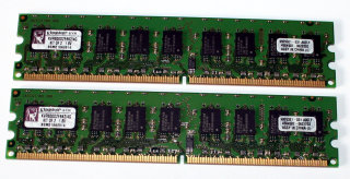 4 GB DDR2-RAM (2 x 2 GB) ECC PC2-6400E  Kingston KVR800D2E6K2/4G