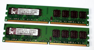 4 GB DDR2-RAM (2 x 2GB) 240-pin PC2-6400U non-ECC CL5  Kingston KVR800D2N5K2/4G   99U5316