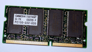 128 MB SO-DIMM 144-pin PC-100S Laptop-Memory  Hyundai GMM26417227ANT G-7K