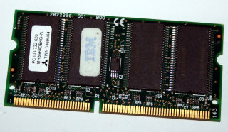64 MB SO-DIMM 144-pin Laptop-Memory PC-100 CL2 Mitsubishi MH8S64DBKG-7L