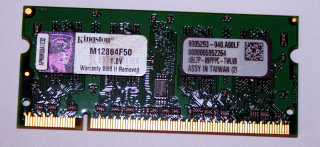 1 GB DDR2 RAM 200-pin SO-DIMM PC2-5300S  Kingston M12864F50   9905293