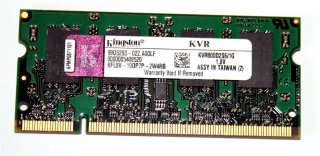 1 GB DDR2 RAM 200-pin SO-DIMM PC2-6400S   Kingston KVR800D2S6/1G   99..5293