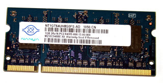1 GB DDR2 RAM 2Rx16 PC2-6400S SO-DIMM Laptop-Memory Nanya NT1GT64UH8G0FS-AD