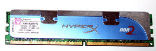 1 GB DDR2-RAM PC2-6400U non-ECC CL5  HyperX 2.0V  Kingston KHX6400D2/1G 99C5316