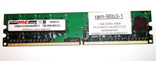 1 GB DDR2-RAM 240-pin PC2-6400U non-ECC CL5 extrememory EXME01G-DD2N-800S50-F1