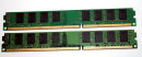 4 GB DDR3 RAM (2 x 2GB) 240-pin PC3-8500U nonECC Kingston KVR1066D3N7K2/4G   99U5471